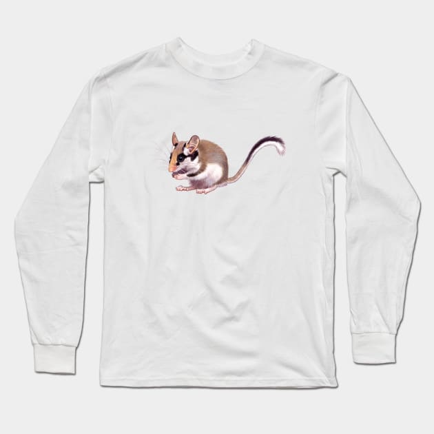 Garden Dormouse Long Sleeve T-Shirt by kokayart